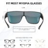ROCKBROS Polarized Fit Over Glasses Sunglasses 100% UV400 Protection for Men…