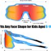 X-TIGER Kids Sunglasses Polarized Youth Baseball Sunglasses for 8-14 boys girls UV400…
