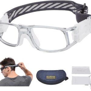 Sports Goggles Glasses – Basketball Protective Eyewear with Removable Lens and…