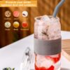 ColoVie 20oz Mixed Drinking Glasses with 6 Colors, Thicken Reusable Glass Tumblers…