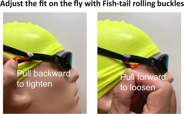 Snake & Pig Basilisk Junior swimming goggles for kids, teens, and people with narrow faces