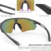 Cycling Glasses, TR90 Unbreakable Frame Polarized Anti-UV400 Sports Sunglasses