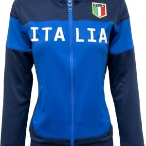 Just 4 Kicks Women’s Italy Full Zip Track Jacket, Italia Warm-Up Jacket