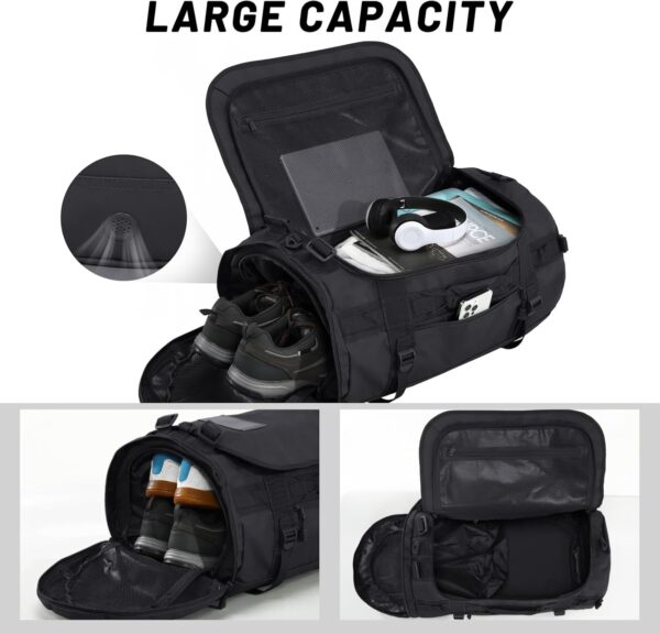 MIER Large Duffel Backpack Sports Gym Bag with Shoe Compartment, Heavy Duty…