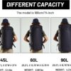 MIER Large Duffel Backpack Sports Gym Bag with Shoe Compartment, Heavy Duty…