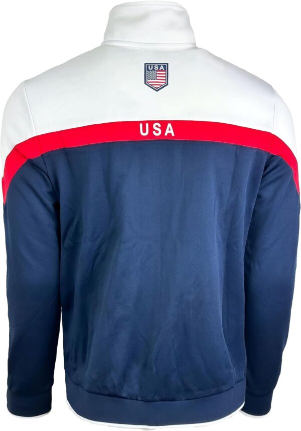 Men’s USA Track Jacket, U.S Full Zip Sweater Jacket With Zipper Pockets