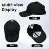 Women’s Oversize Criss Cross Ponytail Baseball Cap for Big Heads, Cotton Ponytail Cap…