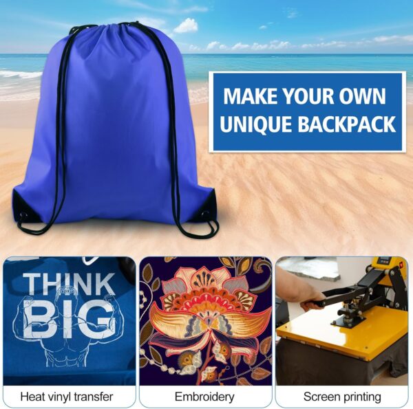 KUUQA 25Pcs Drawstring Backpack Bags String Backpack Sport Bag Sack Cinch…