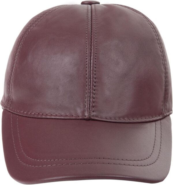 Zessano Genuine Leather Unisex Baseball Cap – 100% Sheep Leather Mens and Womens…