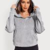 Zeagoo Women Plus Size Zipper Hoodie Long Sleeve 2024 Trendy Sweatshirts Athletic…