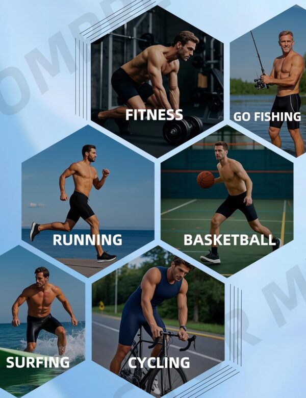 SPVISE Compression Shorts Men Spandex Running Workout Athletic Shorts Cooling…