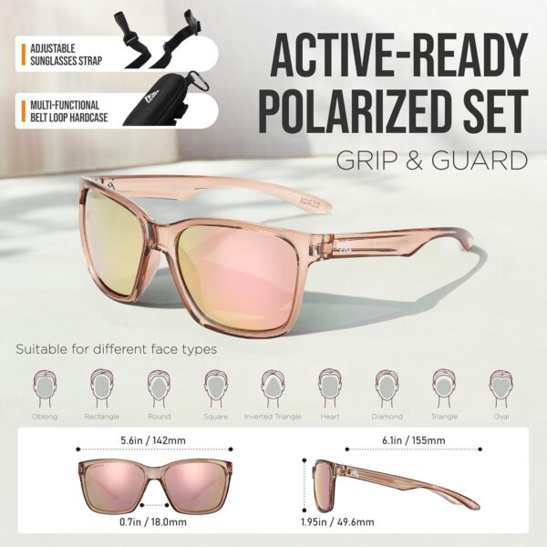 AEROX Polarized Sunglasses for Running, Cycling, Golf, and Driving – UV Protection…