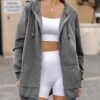 Zeagoo Womens Zip Up Hoodies Long Sleeve Fall Lightweight Hooded Sweatshirt Oversized…