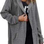 Zeagoo Womens Zip Up Hoodies Long Sleeve Fall Lightweight Hooded Sweatshirt Oversized...