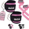 Ankle Strap for Cable Machine, Gym Ankle Cuff for Cable Kickback, plus Wrist...