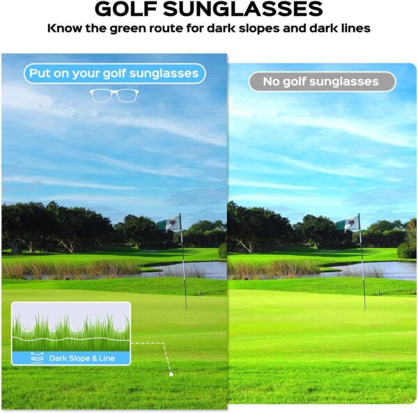 Polarized Golf Sunglasses for Men Sports Polarized Sunglasses UV400 Protection Golf…