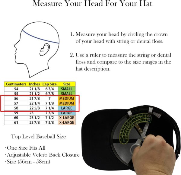Top Level Baseball Cap Men Women – Classic Adjustable Plain Hat