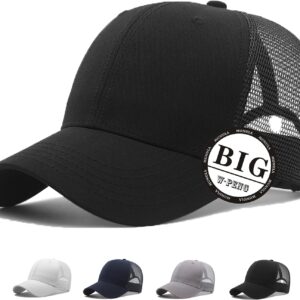 Oversize Large Mesh Trucker Hat Big Head Hats for Men XXL Baseball Cap Breathable Dad…