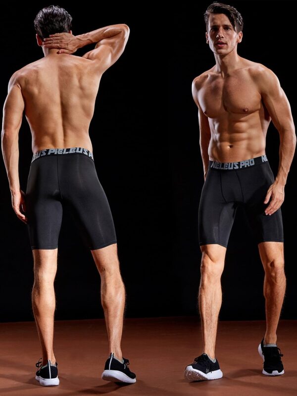 NELEUS Men’s 3 Pack Performance Compression Shorts