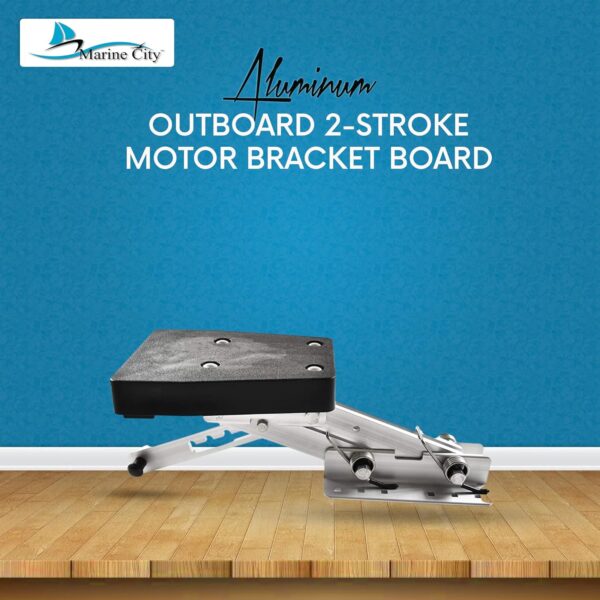 MARINE CITY Aluminum Outboard Motor Bracket, 2-Stroke, Retractable, Spring-Loaded,…