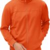 MAGCOMSEN Men’s Track Jackets Lightweight Full-Zip Casual Coat Workout Running…