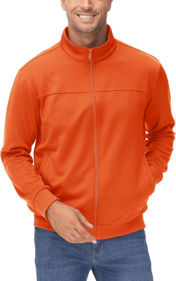 MAGCOMSEN Men’s Track Jackets Lightweight Full-Zip Casual Coat Workout Running…