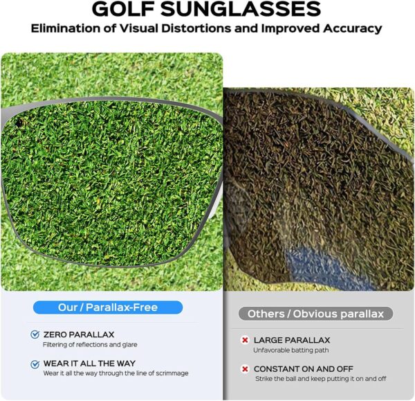 Polarized Golf Sunglasses for Men Sports Polarized Sunglasses UV400 Protection Golf…