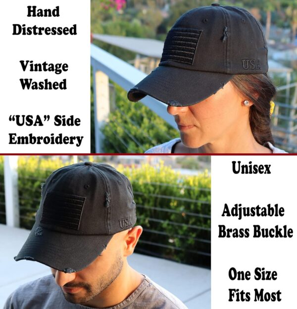 Antourage American Flag Unisex Baseball Hat for Men and Women | USA Flag Mesh Snapback…
