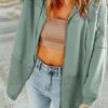 Dokotoo Waffle Knit Hoodies for Womens Zip Up Fall Outfits 2024 Drawstring Casual…