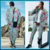 Arssm Retro 80s 90s Outfit Sets for Men Vintage Jacket and Joggers Sweatpants 80s…