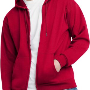 Hanes Men’s EcoSmart Fleece Full-Zip Hoodie Sweatshirt