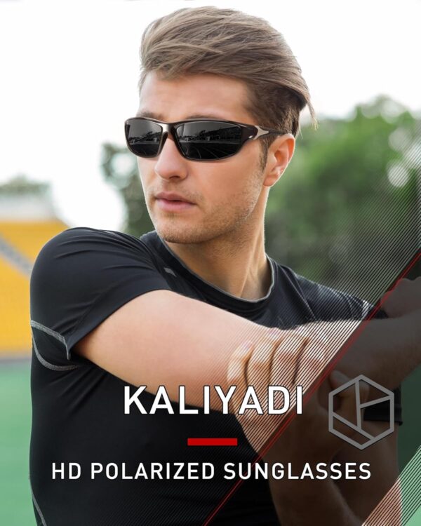 KALIYADI Polarized Sunglasses-Men Sports Sun-glasses: Mens Sunglasses Polarized UV…