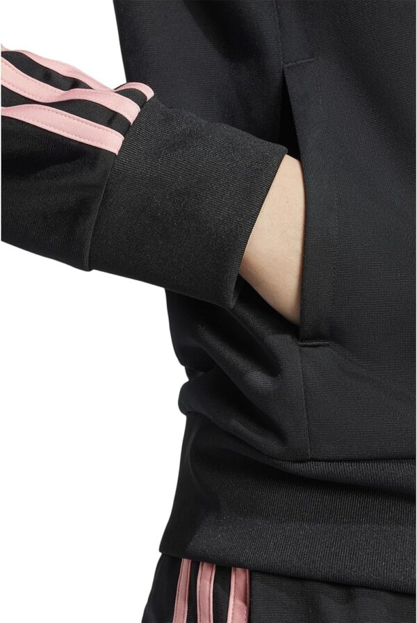 adidas Women’s Primegreen Essentials Warm-up Slim 3-Stripes Track Jacket