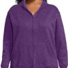Just My Size Women’s Ecosmart Fullzip Fleece Hoodie