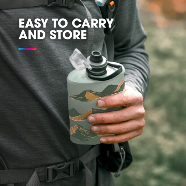HydraPak Stow – Collapsible Backpacking Water Bottle (350ml, 500ml, 1L) – BPA Free,…