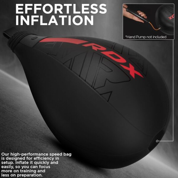 RDX Speed Bag Boxing Ball, Maya Hide Leather Dodge Striking Target with…