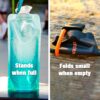 Vapur Flexible, Collapsible Wide Mouth Anti-Bottle with Detachable Carabiner,…