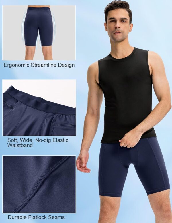 SPVISE Compression Shorts Men Spandex Running Workout Athletic Shorts Cooling…