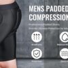 Men’s Padded Compression Pants Protector or Football Baseball Soccer Basketball Girdle