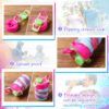 8 Pcs Collapsible Water Bottles Silicone Travel 16 oz Reusable Leakproof Foldable…