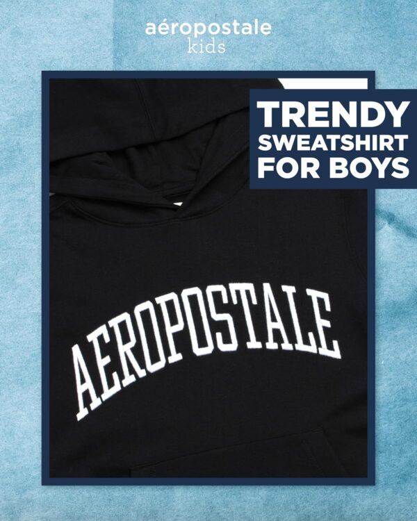 AEROPOSTALE Boys’ Sweatshirt – Cozy Soft Cotton Blend Fleece Casual Pullover Graphic…