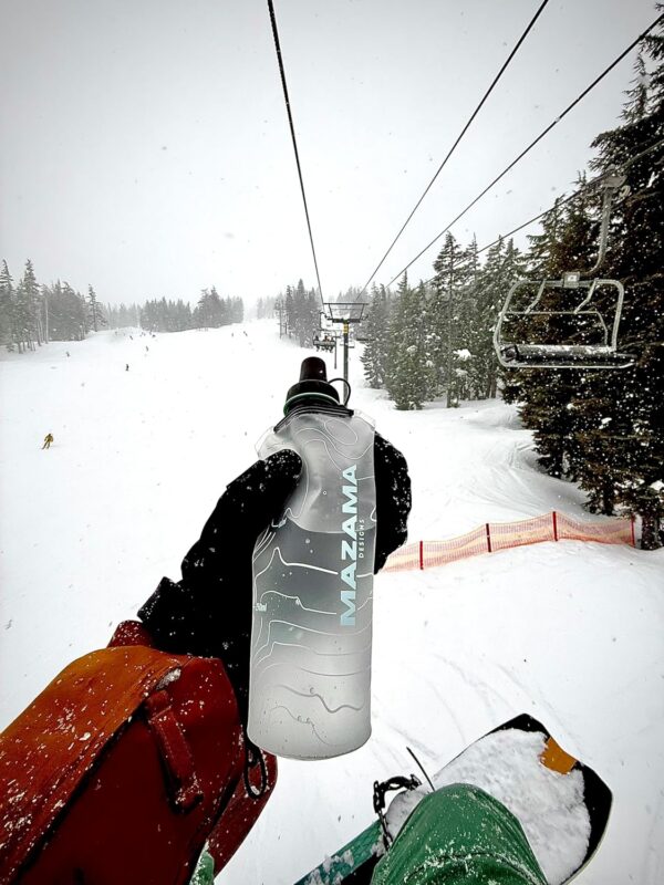 Mazama Aqua Bend Collapsible Soft Sport Water Bottle/Flask/Canteen. Ultralight and…