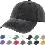 Washed Cotton Unstructured Baseball Cap for Men Women Retro Classic Gift Golf Dad Hats