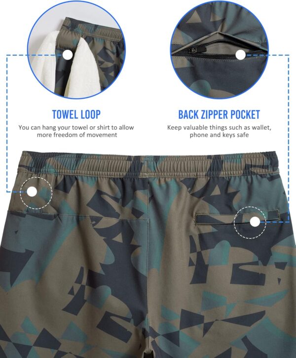 maamgic Mens 5″ Gym Running Shorts for Men 2 in 1 Quick Dry Workout Athletic Shorts