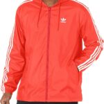 adidas Originals Men's Adicolor 3-Stripes Windbreaker Full Zip