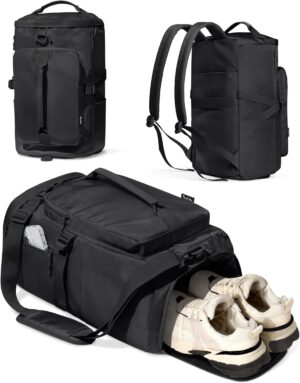 Gym Bag for Women Workout Gym Backpack with Shoe Compartment Sports Duffel…