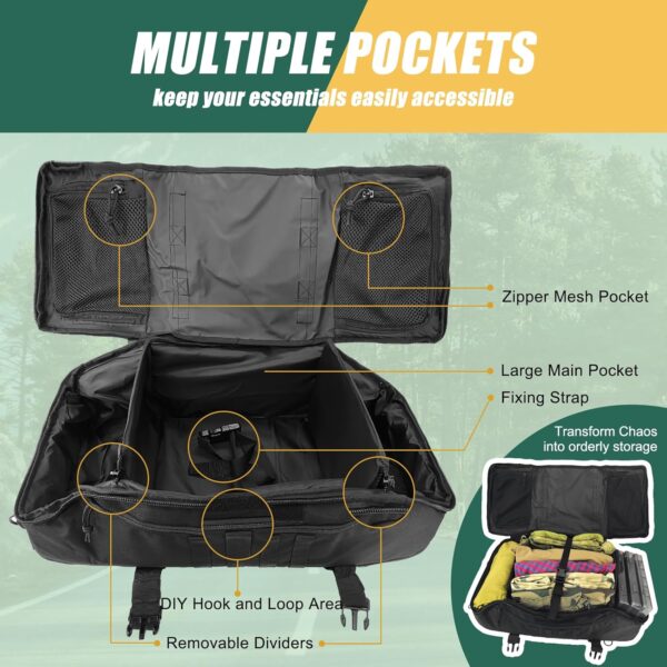 65L Large Travel Duffle Bag Military Tactical Backpack, Army Assault Pack 3…