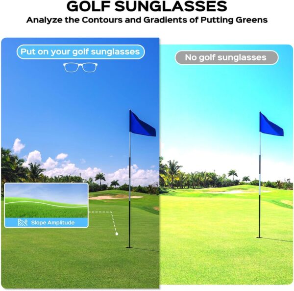 Polarized Golf Sunglasses for Men Sports Polarized Sunglasses UV400 Protection Golf…