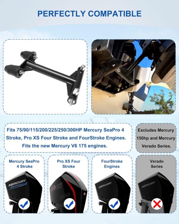 Mercury 4-Stroke Motor Trailering Support, Patented Outboard Transom Saver, Fits…