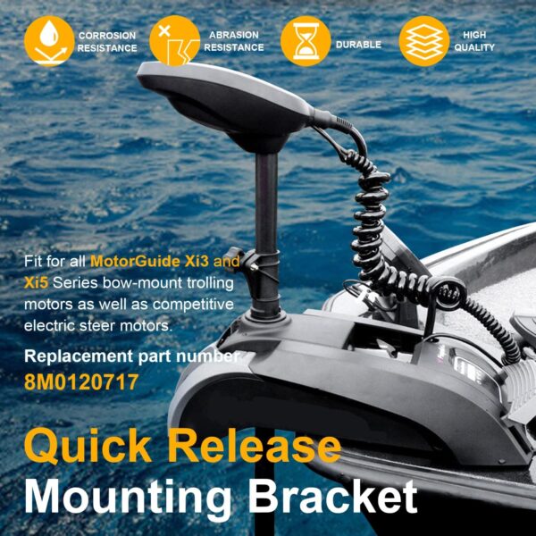 8M0120717 Xi Series Trolling Motor Quick-Release Mounting Bracket Kit for bow mounted…